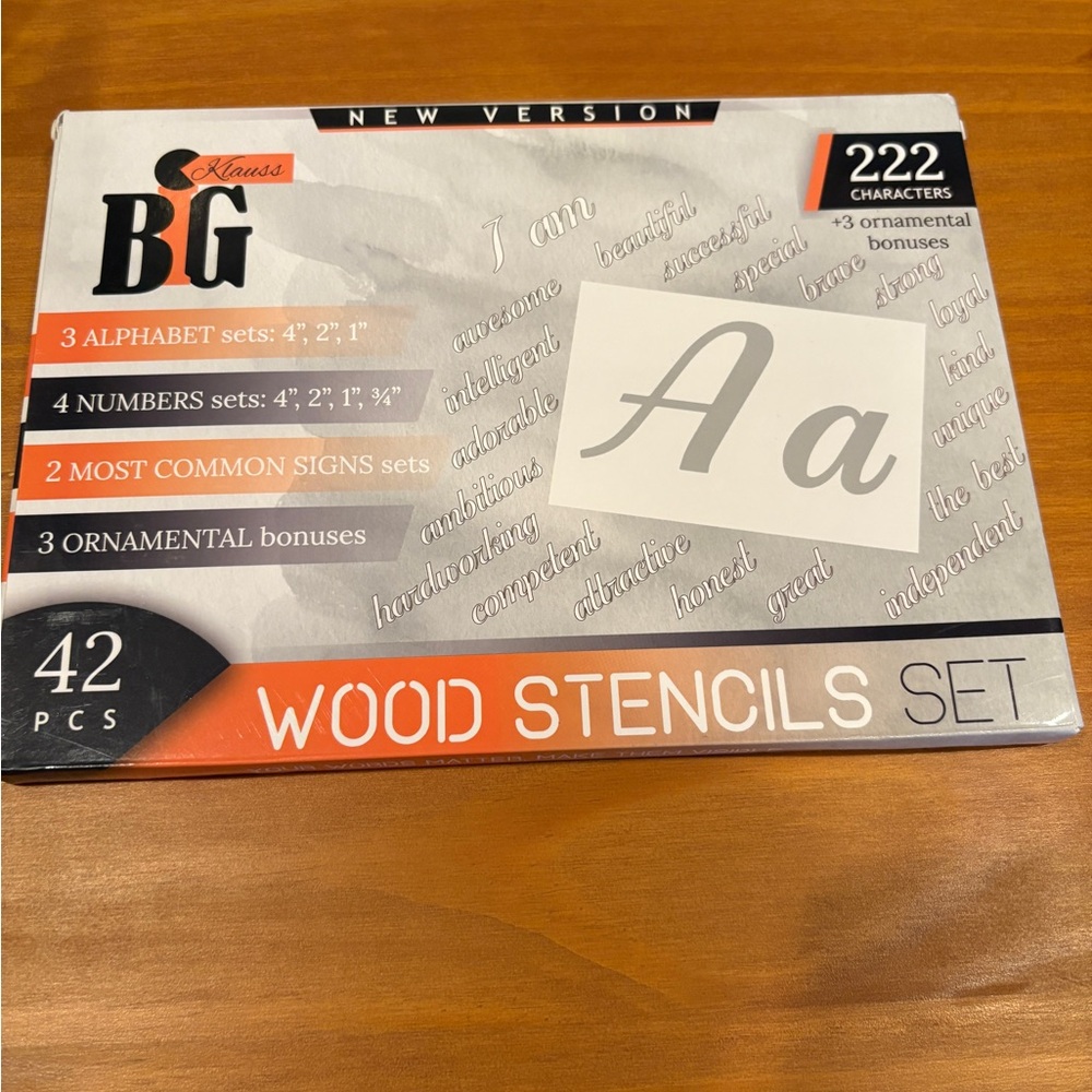 BG Klass Wood Stencils Set